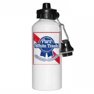 Funny Redneck Pure White Trash Aluminum Water Bottle