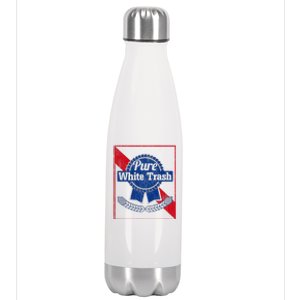 Funny Redneck Pure White Trash Stainless Steel Insulated Water Bottle