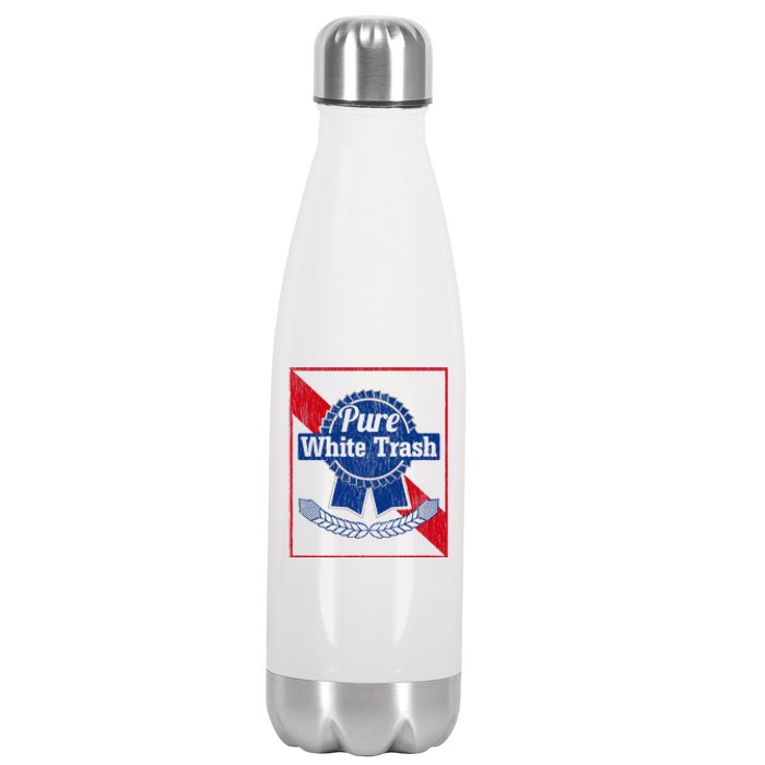 Funny Redneck Pure White Trash Stainless Steel Insulated Water Bottle