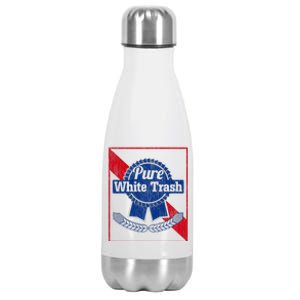 Funny Redneck Pure White Trash Stainless Steel Insulated Water Bottle