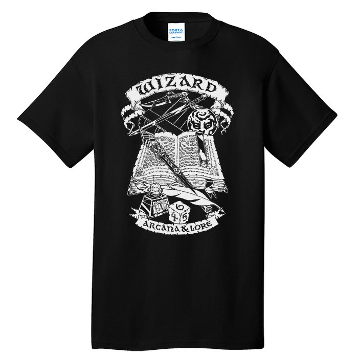 Fantasy Role Playing Game Wizard Tall T-Shirt