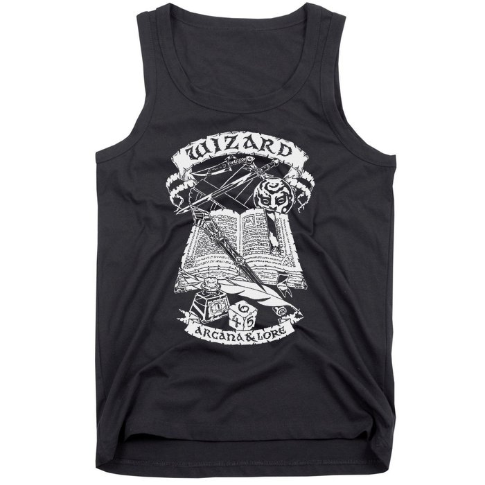 Fantasy Role Playing Game Wizard Tank Top