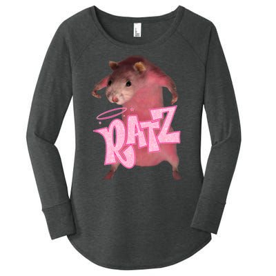 Funny Ratz Pink Rat Ratz Meme Women's Perfect Tri Tunic Long Sleeve Shirt