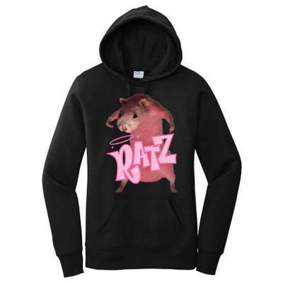 Funny Ratz Pink Rat Ratz Meme Women's Pullover Hoodie