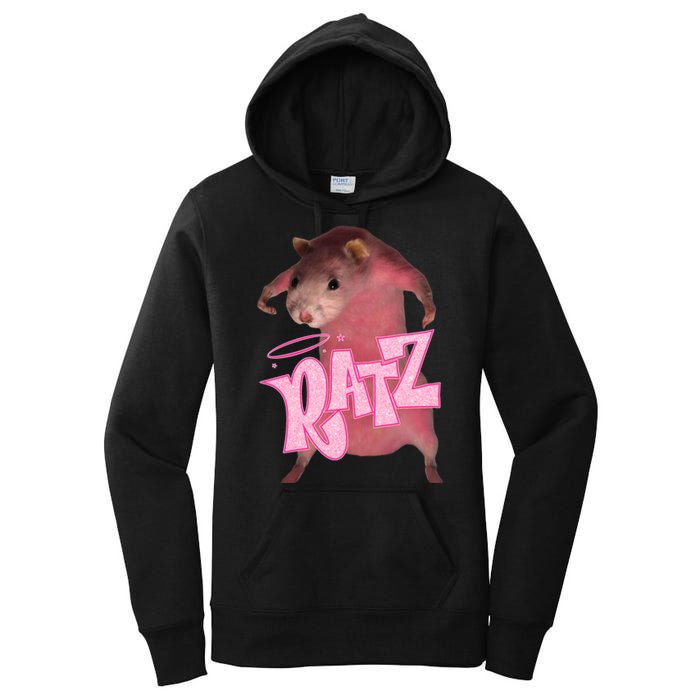 Funny Ratz Pink Rat Ratz Meme Women's Pullover Hoodie