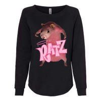 Funny Ratz Pink Rat Ratz Meme Womens California Wash Sweatshirt