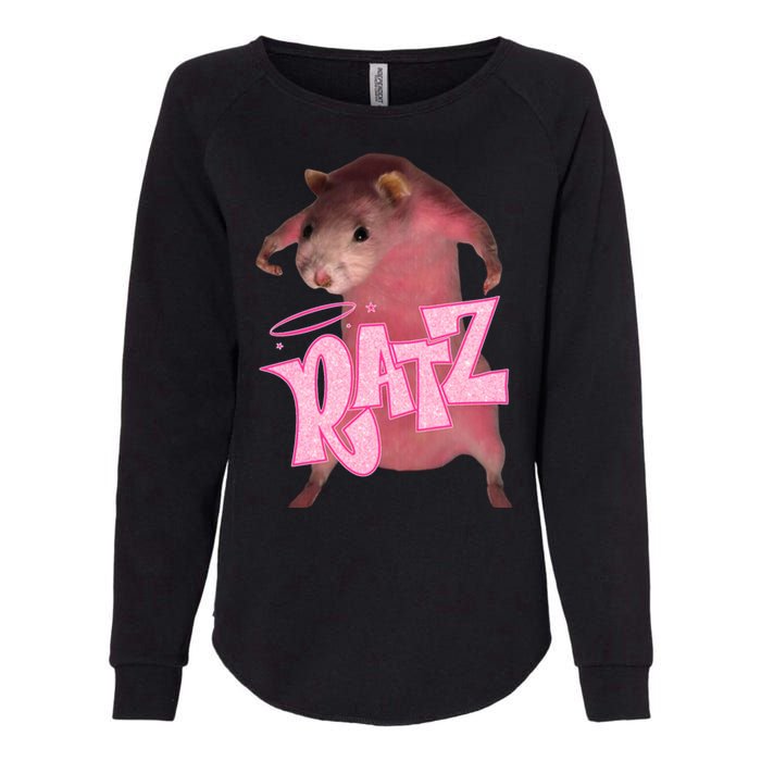 Funny Ratz Pink Rat Ratz Meme Womens California Wash Sweatshirt