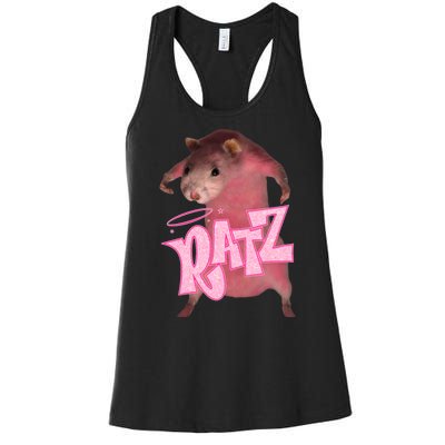 Funny Ratz Pink Rat Ratz Meme Women's Racerback Tank