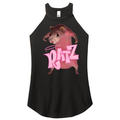 Funny Ratz Pink Rat Ratz Meme Women's Perfect Tri Rocker Tank