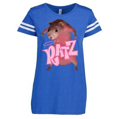 Funny Ratz Pink Rat Ratz Meme Enza Ladies Jersey Football T-Shirt