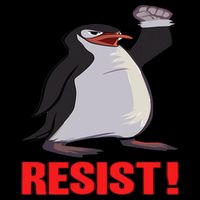 Funny Resist Penguin Activism Vintage Penguins Protest 2025 Poster