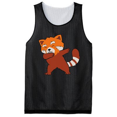 Funny Red Panda Lover Red Panda Dabbing Mesh Reversible Basketball Jersey Tank