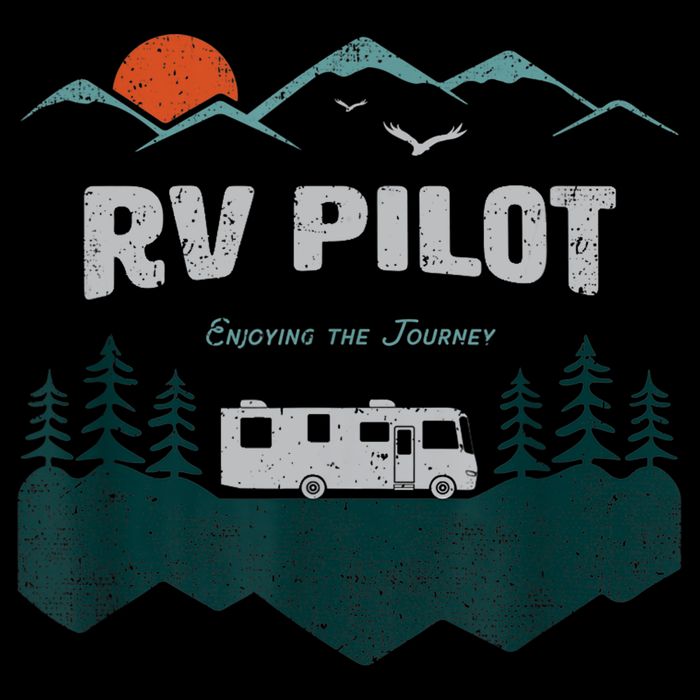 Funny Rv Pilot Camping Gift Funny Motorhome Travel Vacation Gift Cooling Performance Crew T-Shirt