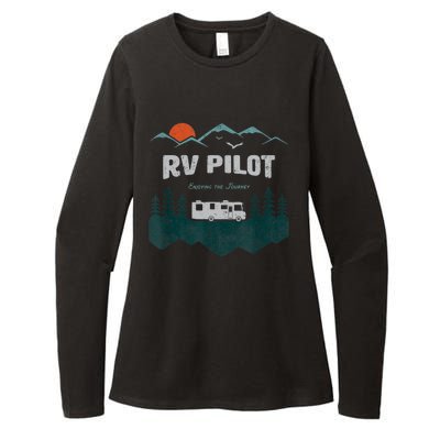 Funny Rv Pilot Camping Gift Funny Motorhome Travel Vacation Gift Womens CVC Long Sleeve Shirt