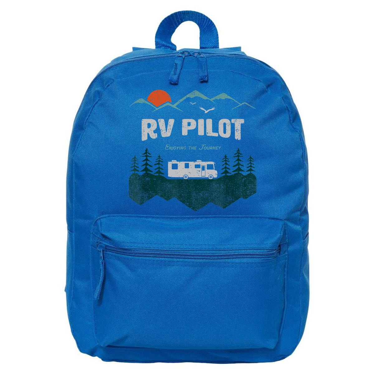 Funny Rv Pilot Camping Gift Funny Motorhome Travel Vacation Gift 16 in Basic Backpack