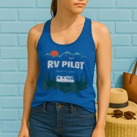 Funny Rv Pilot Camping Gift Funny Motorhome Travel Vacation Gift Womens Tank Top