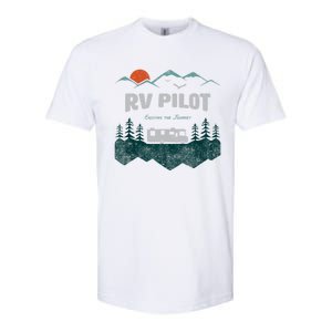 Funny Rv Pilot Camping Gift Funny Motorhome Travel Vacation Gift Softstyle CVC T-Shirt