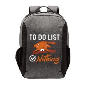 Funny Red Panda Lover To Do List Checkbox Nothing Lazy Relax Gift Vector Backpack