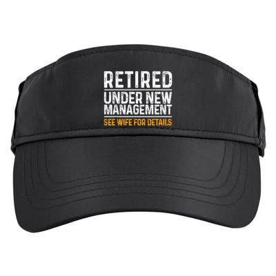 Funny Retirement Party M.E.Ns Dad Humor Classic Fit Adult Drive Performance Visor
