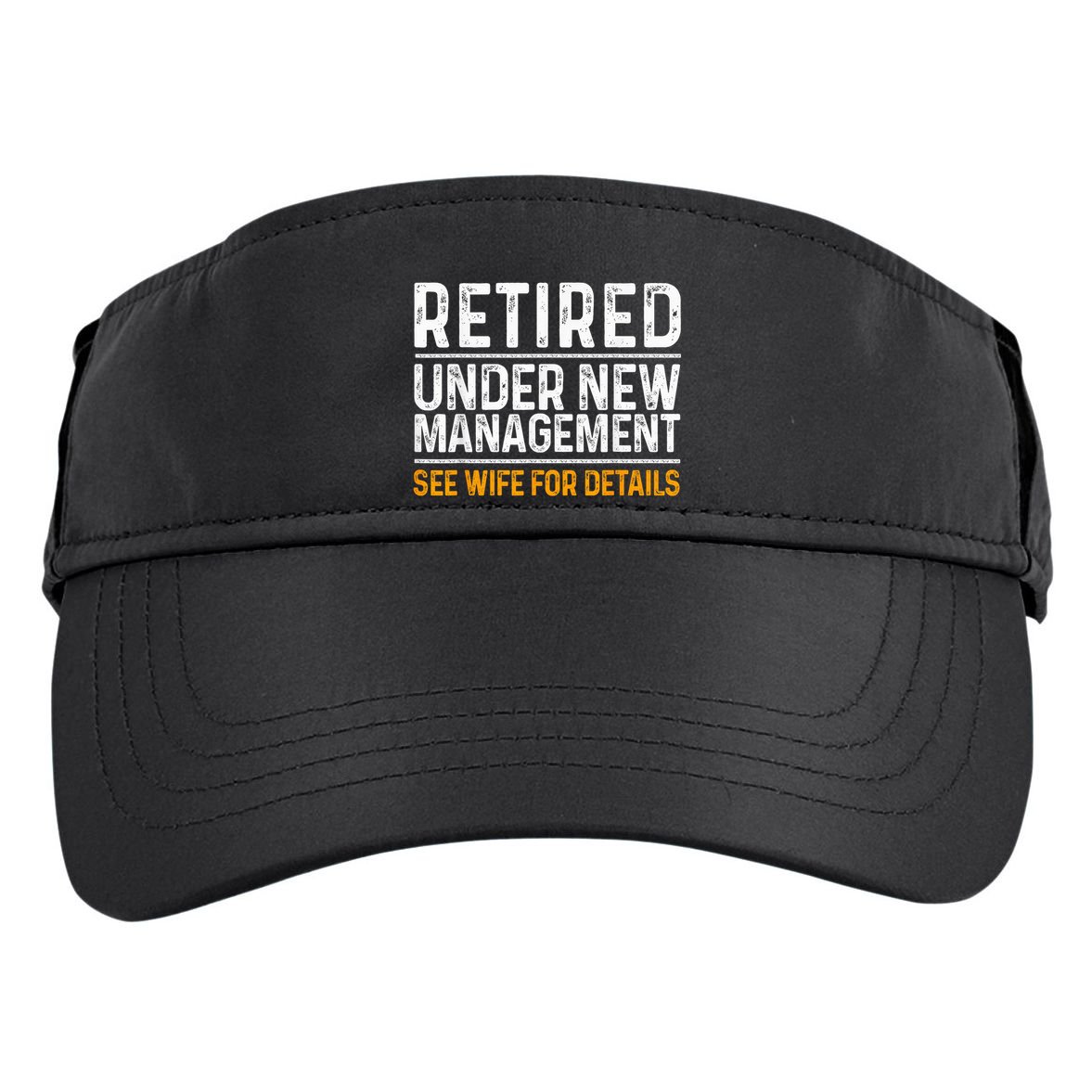 Funny Retirement Party M.E.Ns Dad Humor Classic Fit Adult Drive Performance Visor