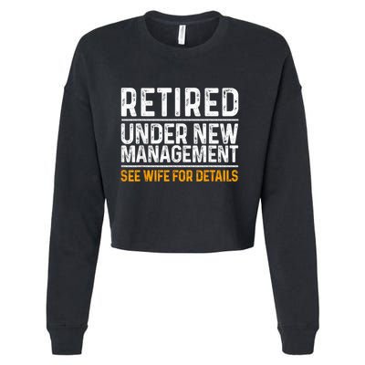 Funny Retirement Party M.E.Ns Dad Humor Classic Fit Cropped Pullover Crew