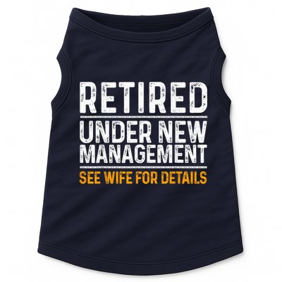 Funny Retirement Party M.E.Ns Dad Humor Classic Fit Doggie Tank