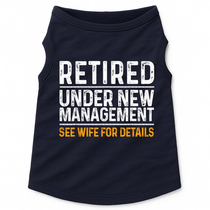 Funny Retirement Party M.E.Ns Dad Humor Classic Fit Doggie Tank