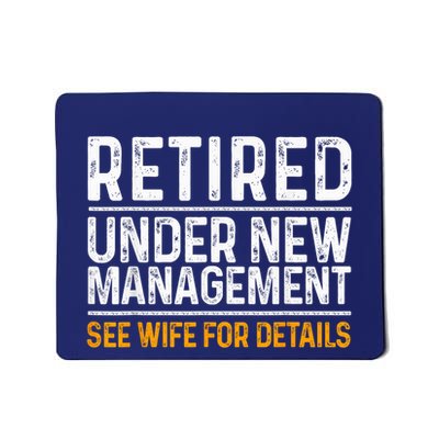 Funny Retirement Party M.E.Ns Dad Humor Classic Fit Mousepad