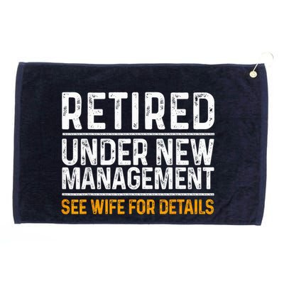 Funny Retirement Party M.E.Ns Dad Humor Classic Fit Grommeted Golf Towel