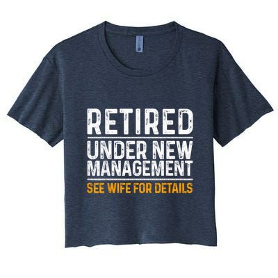 Funny Retirement Party M.E.Ns Dad Humor Classic Fit Crop Top