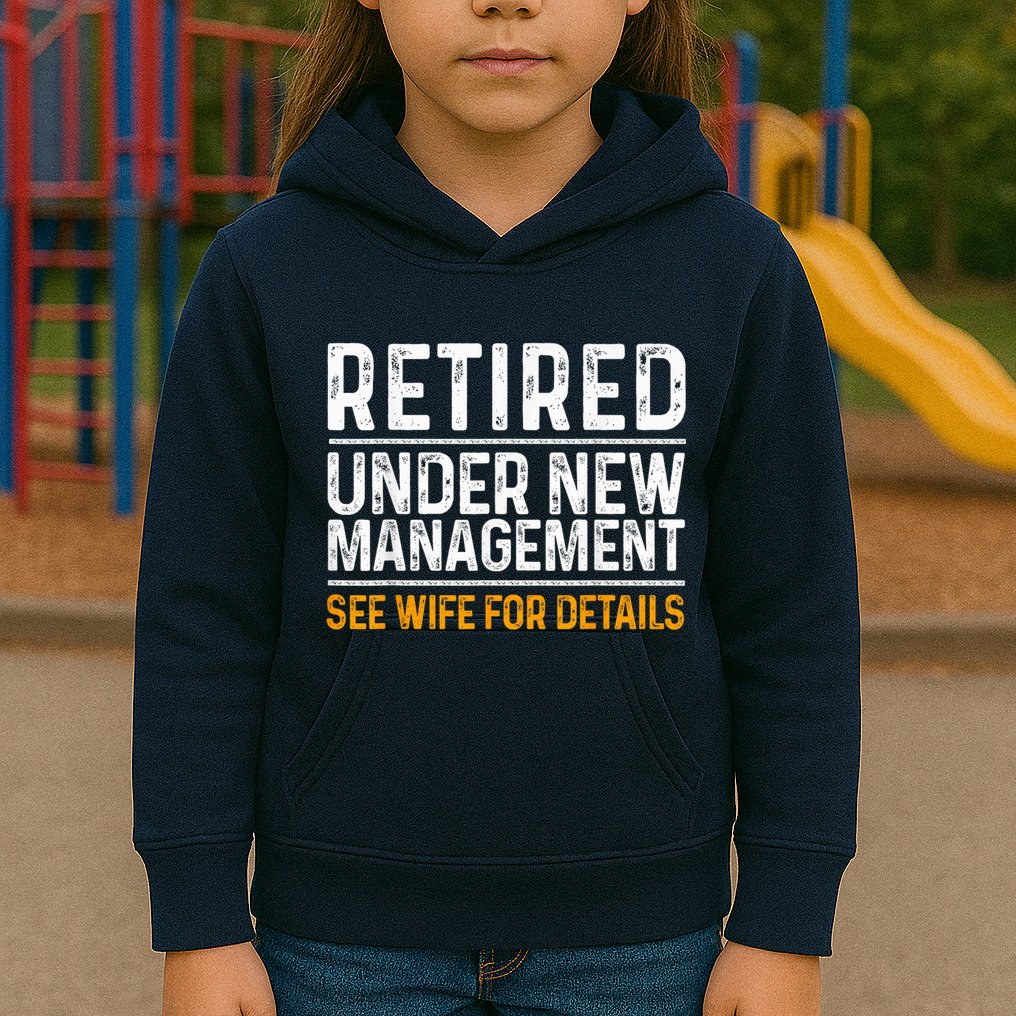 Funny Retirement Party M.E.Ns Dad Humor Classic Fit Kids Hoodie
