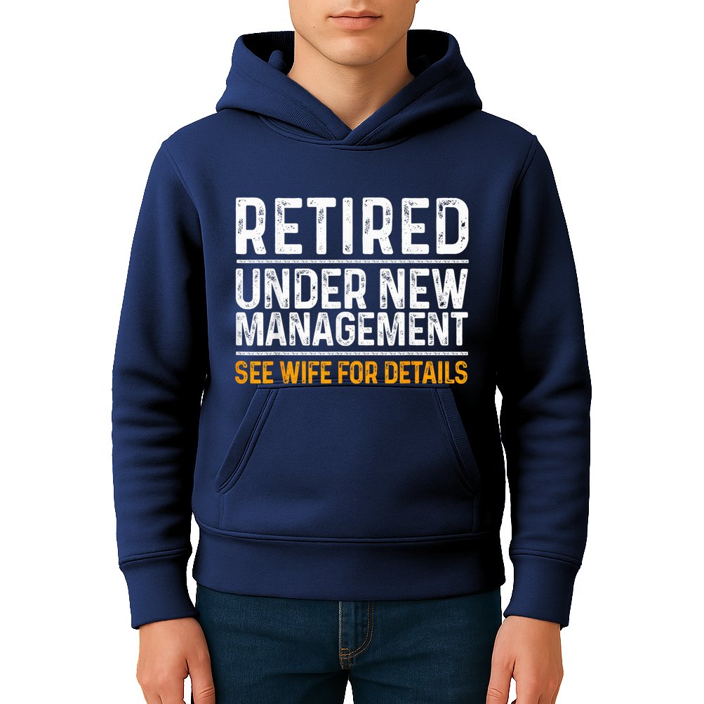 Funny Retirement Party M.E.Ns Dad Humor Classic Fit Kids Hoodie