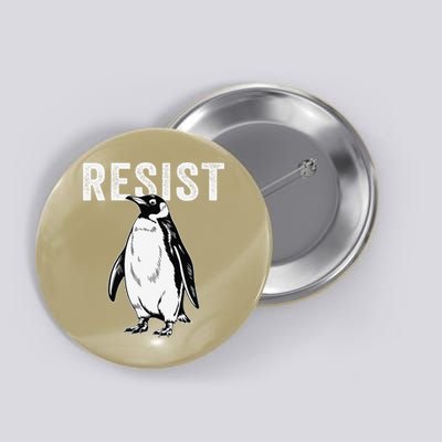 Funny Resist Penguins Against Tariffs Penguins Lovers Button