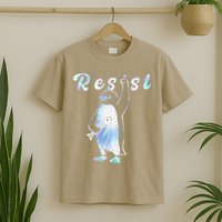 Funny Resist Penguins Cool Retro I Stand With Penguins T-Shirt