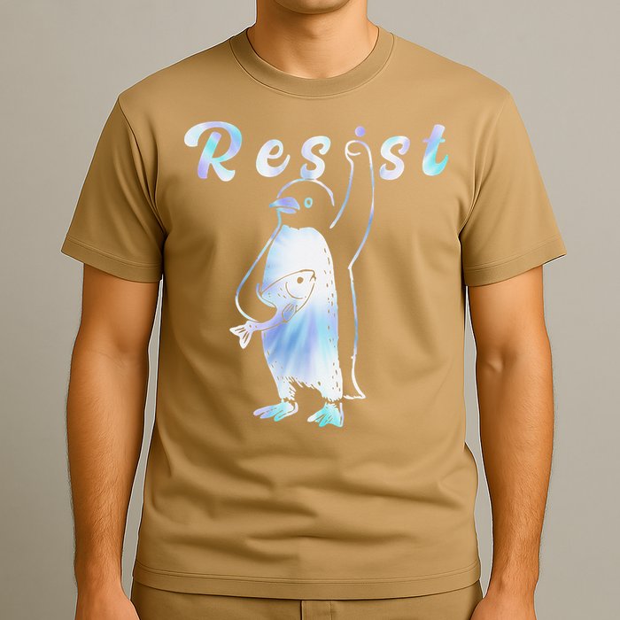 Funny Resist Penguins Cool Retro I Stand With Penguins T-Shirt