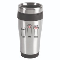 Funny Rock Paper Scissors Cat Paws 16oz Travel Tumbler