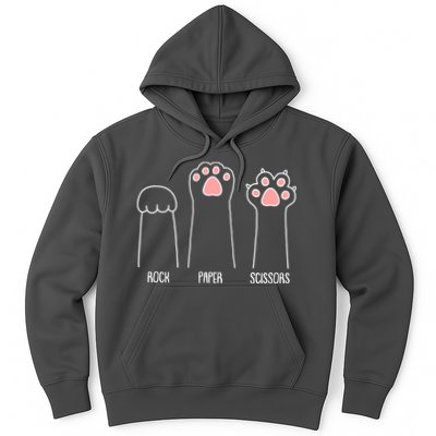 Funny Rock Paper Scissors Cat Paws Hoodie