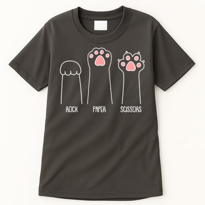 Funny Rock Paper Scissors Cat Paws Tall T-Shirt
