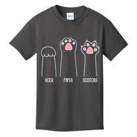 Funny Rock Paper Scissors Cat Paws Kids T-Shirt