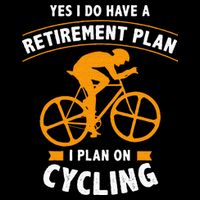 Funny Retirement Plan Cycling Bike Lover Gift Button