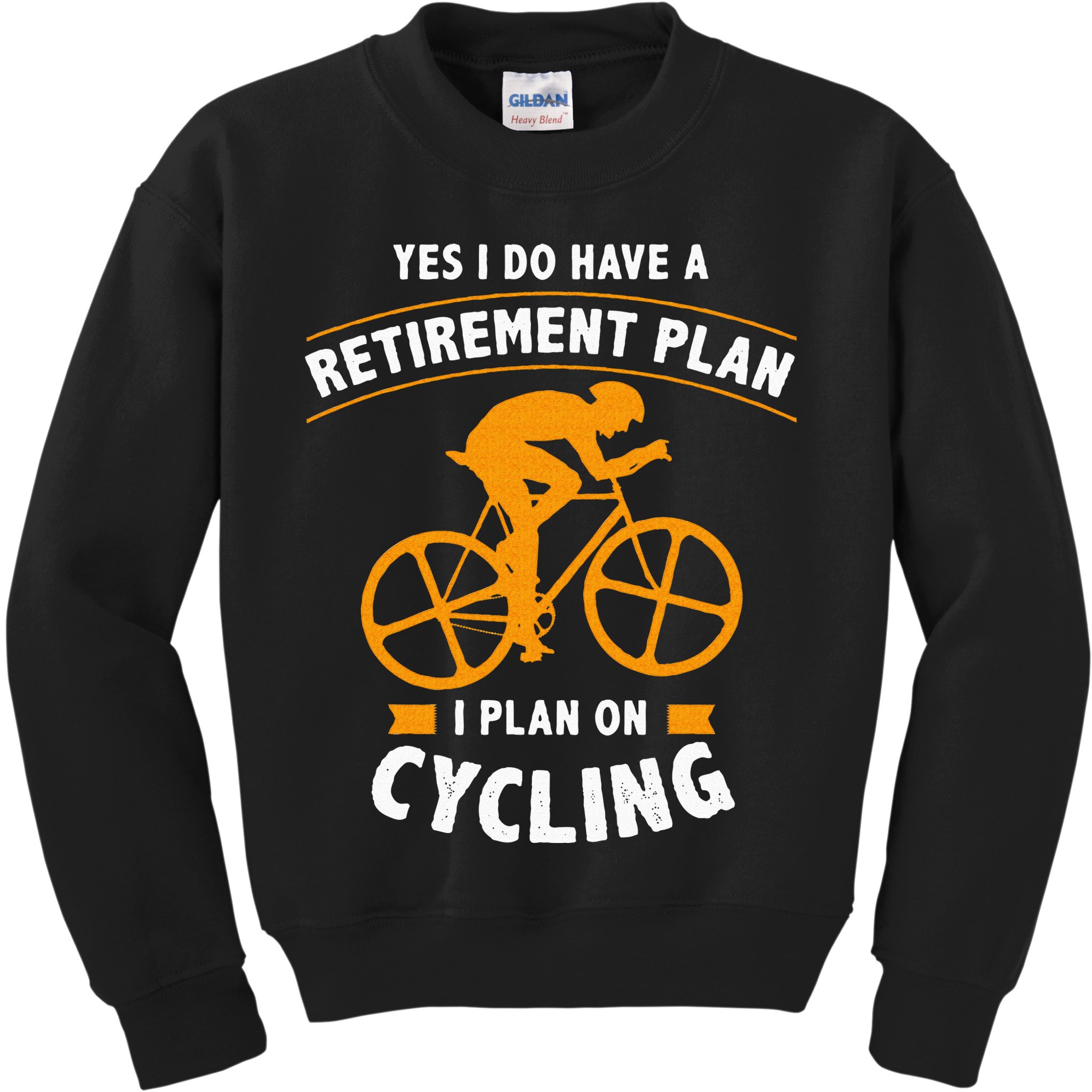 Funny Retirement Plan Cycling Bike Lover Gift Kids Sweatshirt
