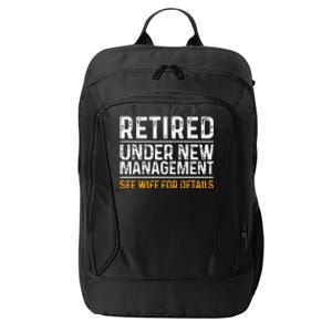 Funny Retirement Party Dad Humor Classic Fit City Backpack