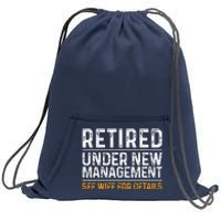 Funny Retirement Party Dad Humor Classic Fit Sweatshirt Cinch Pack Bag