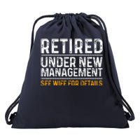 Funny Retirement Party Dad Humor Classic Fit Drawstring Bag