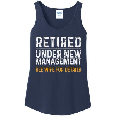 Funny Retirement Party Dad Humor Classic Fit Ladies Essential Tank