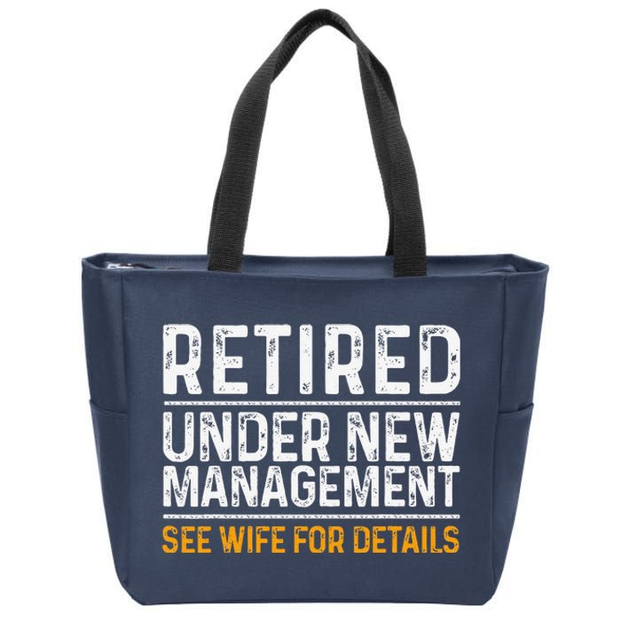 Funny Retirement Party Dad Humor Classic Fit Zip Tote Bag