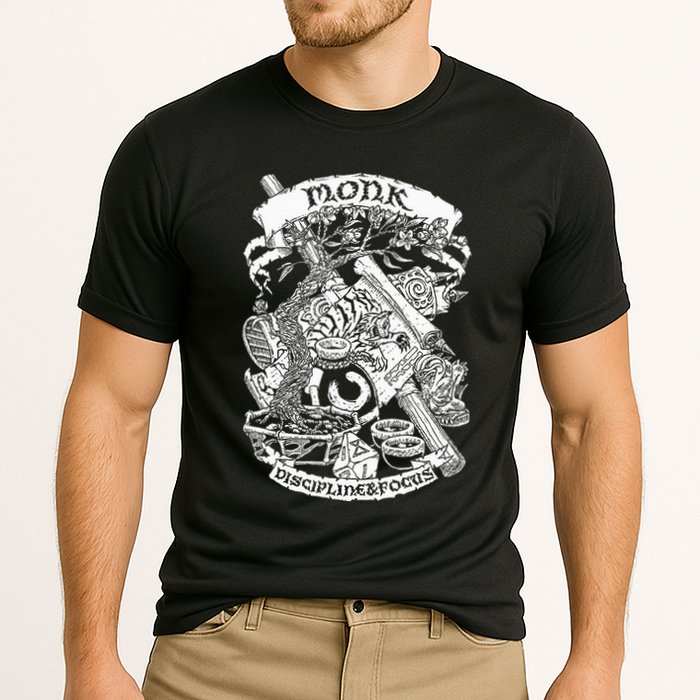 Fantasy Role Playing Game Monk Performance Shirt