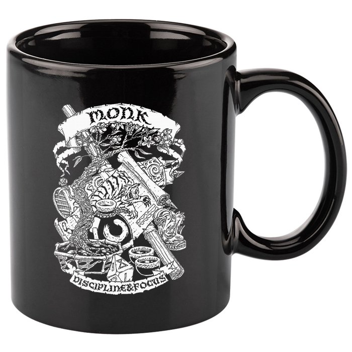 Fantasy Role Playing Game Monk 11oz C Handle Ceramic Mug