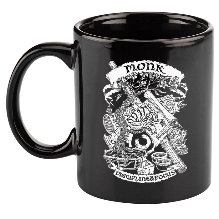 Fantasy Role Playing Game Monk 11oz C Handle Ceramic Mug