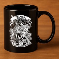 Fantasy Role Playing Game Monk 11oz C Handle Ceramic Mug